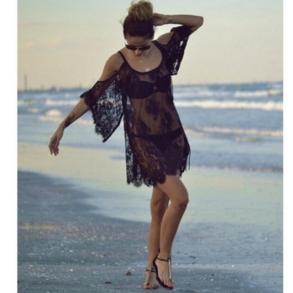 SOLD OUT!!! Perfect Lace Cover up!💋 - Picture 2 of 6